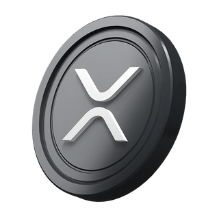 Graphic of an XRP coin for a starter cryptocurrency guide